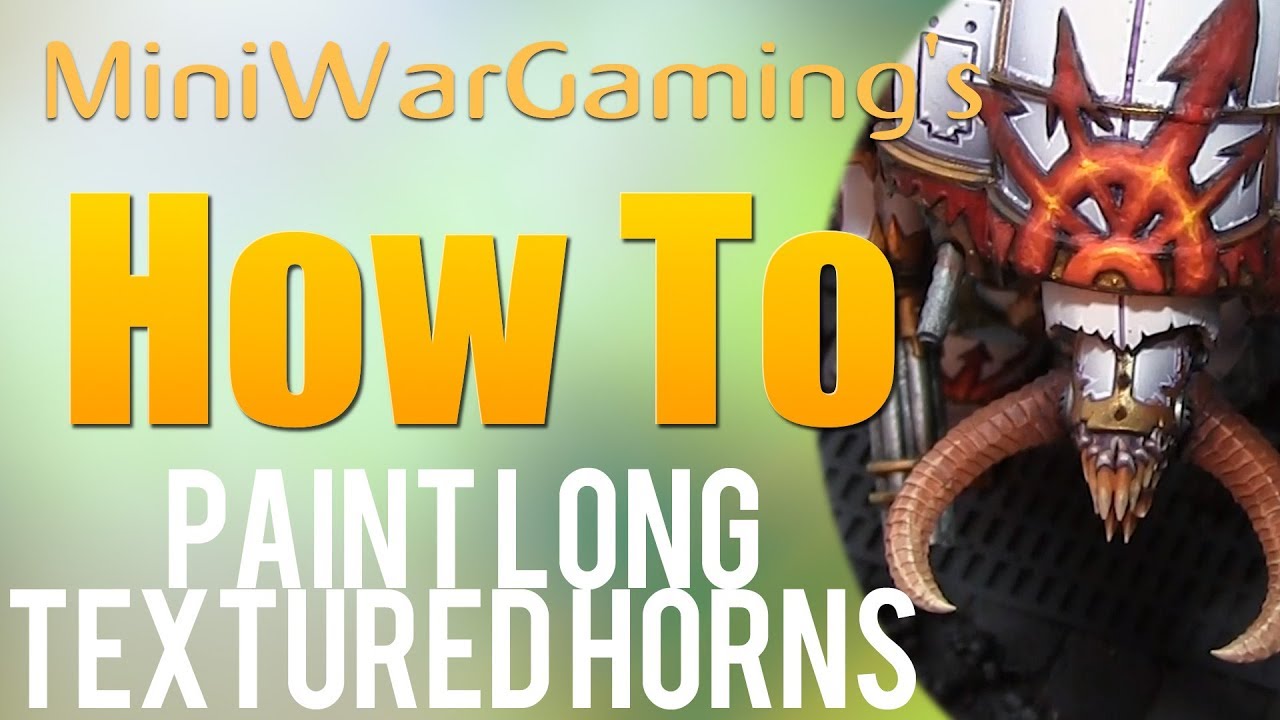 How To: Paint Long Textured Horns