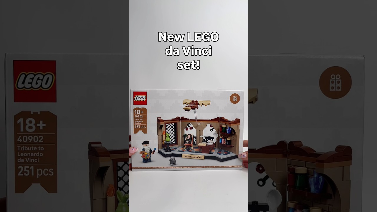 New LEGO Leonardo da Vinci GWP! 🐚 🦅 🖼️ #legoleaks #newlego #legogwp