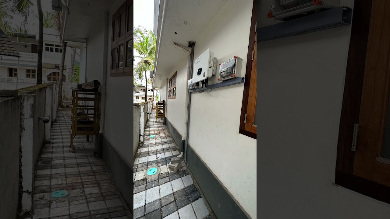 8.KW V-Guard + Waaree Ongrid solar system installation @Padane,kasaragod | inverter care payyanur