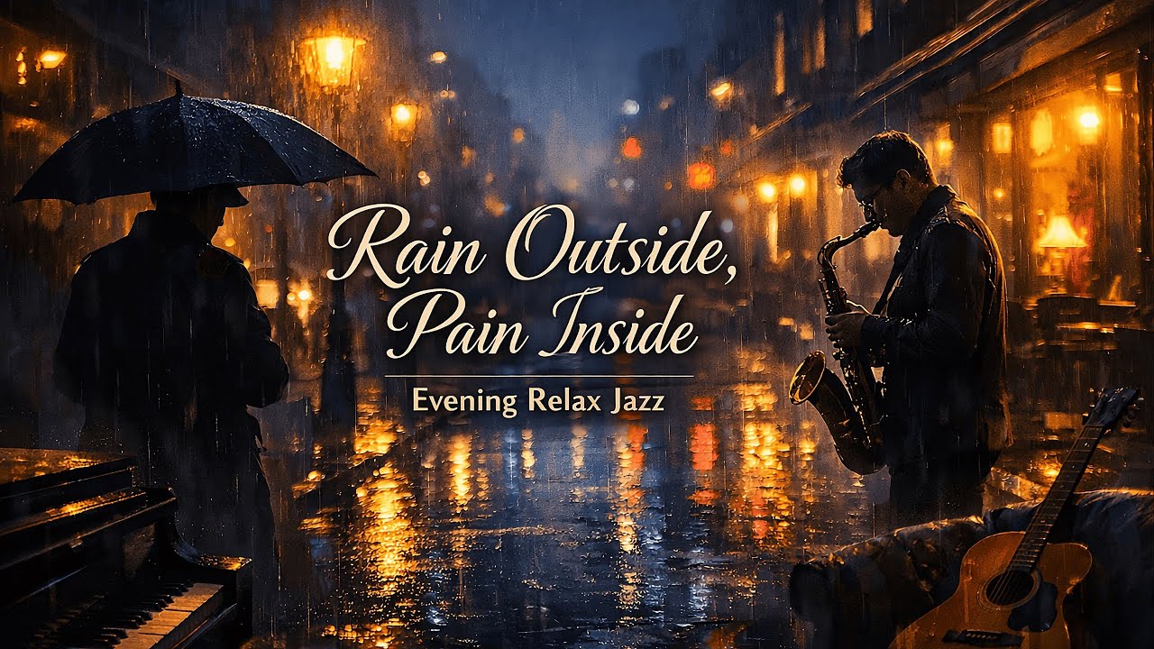 Mind Relaxing Instrumental Jazz Music — Rainy City Jazz Vibes for Focus & Chill