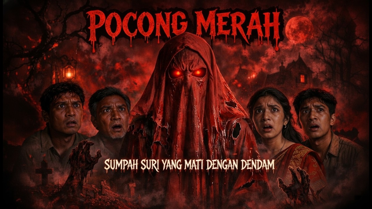 Kisah Seram : POCONG MERAH | Sumpah Suri Yang Mati Dengan Dendam