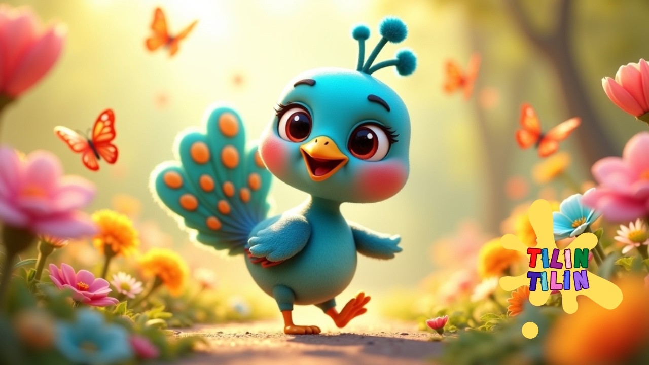 🌈🦚 Canções Infantis para Aprender | Pavão Colorido 🎶 Música Infantil