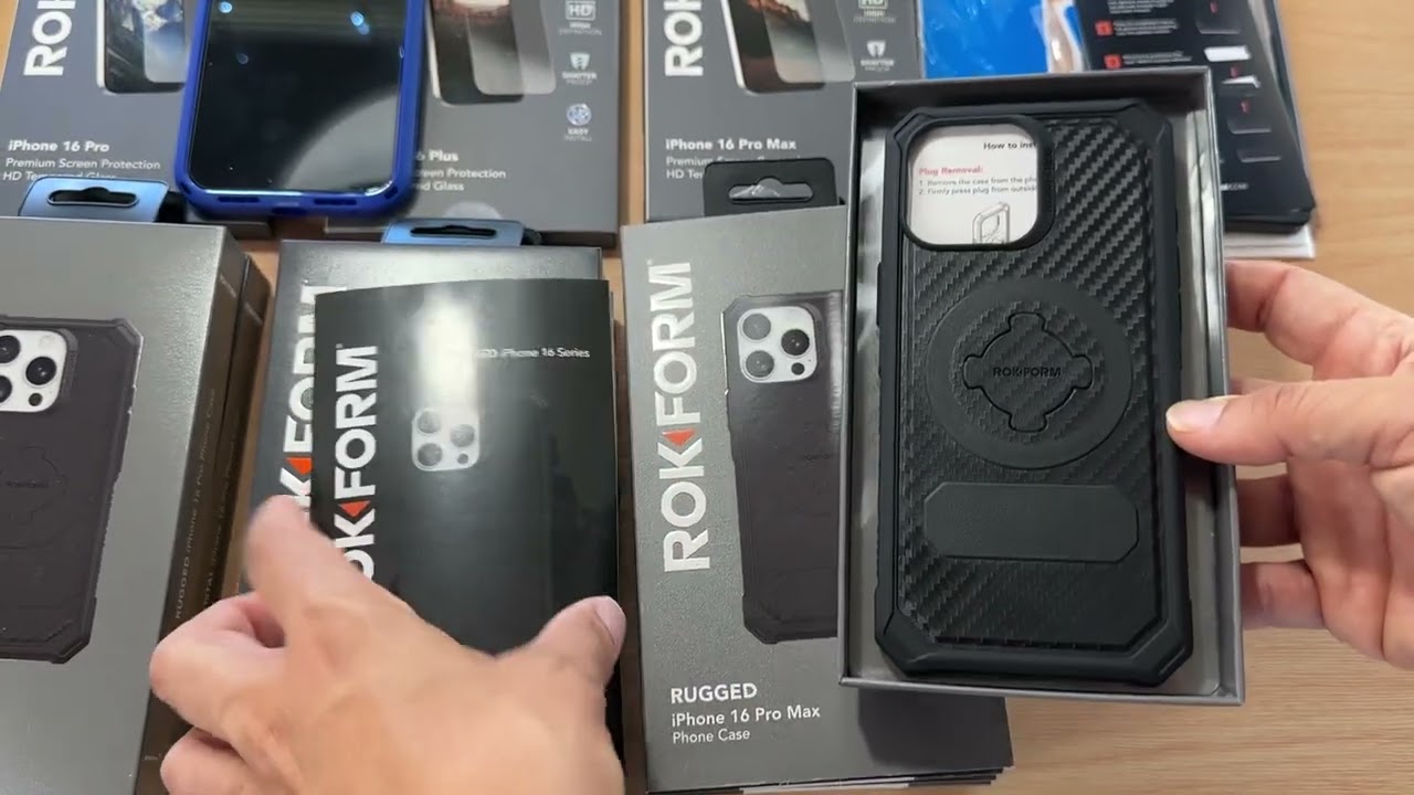 iPhone 16 Pro iPhone 16 Pro Max iPhone 16 iPhone 16 Plus RokForm Rugged Crystal Cases & Glass