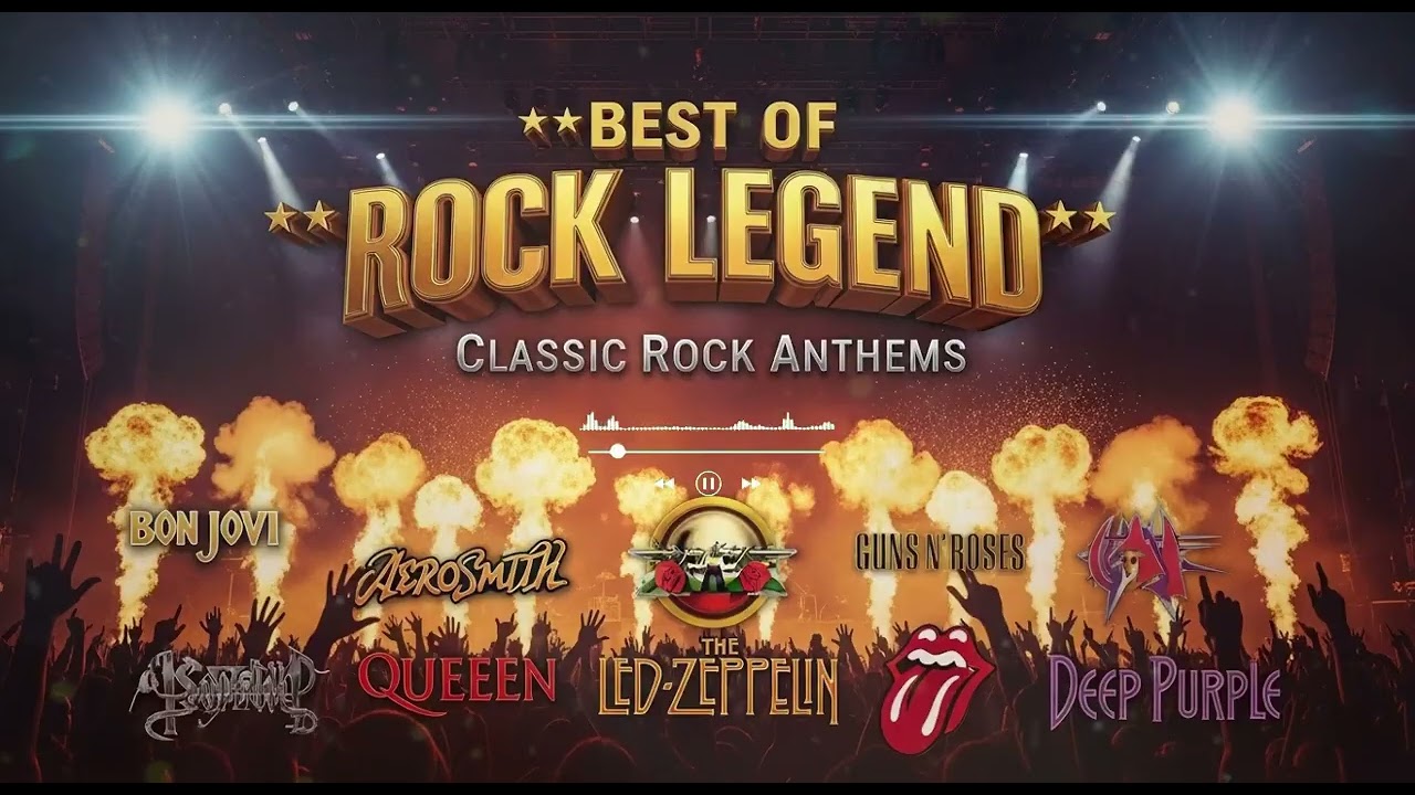 Rock Anthems Forever  Bon Jovi Aerosmith Guns N Roses Queen Led Zeppelin Rolling Stones  Deep Purple