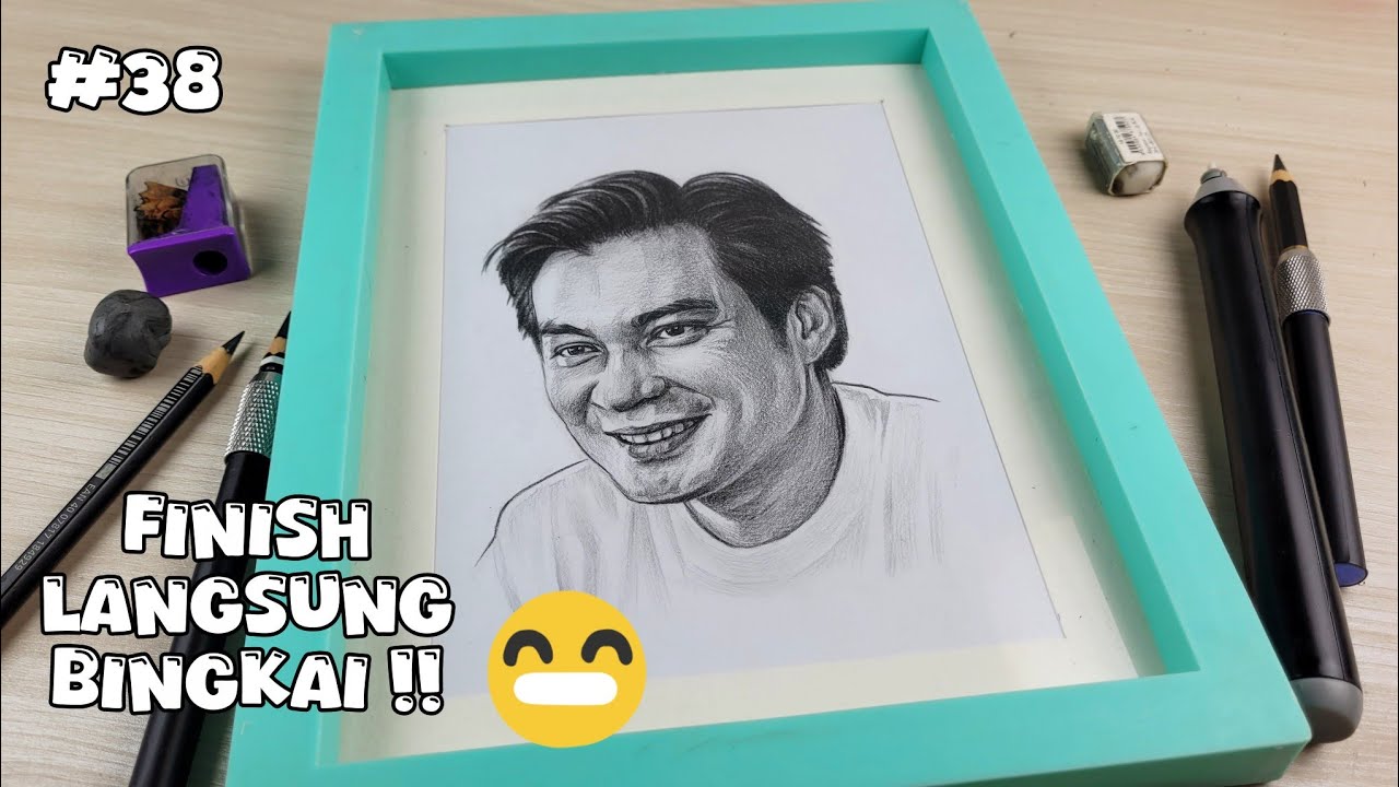 Proses Menggambar Wajah Baim Wong dengan Pensil | Hasilnya Realistis & Bikin Takjub!