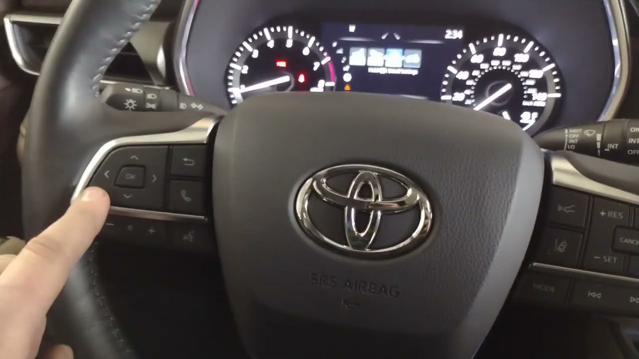 Техническое обслуживание Toyota Highlander 2020–2025 гг. / Сброс индикатора уровня масла 2020, 20...