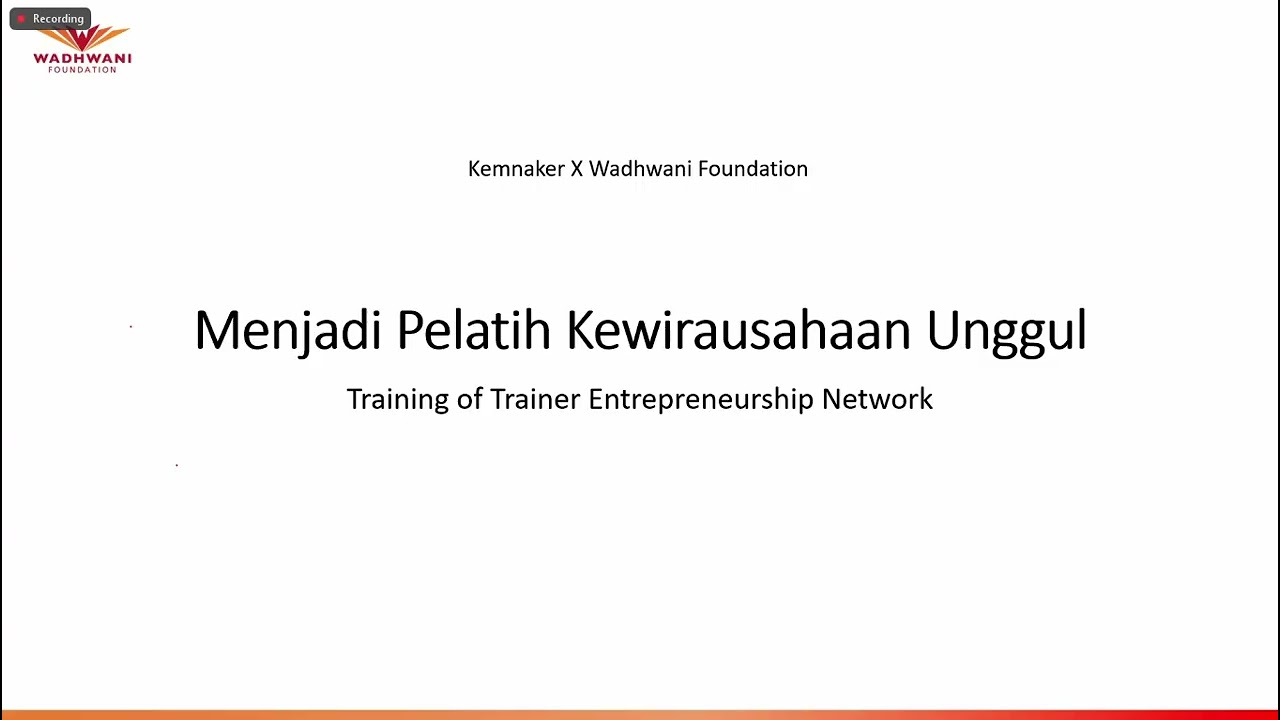 Bimbingan Teknis Pengelola Talent & Innovation HUB Kemnaker RI Hari ke-11 Part 1