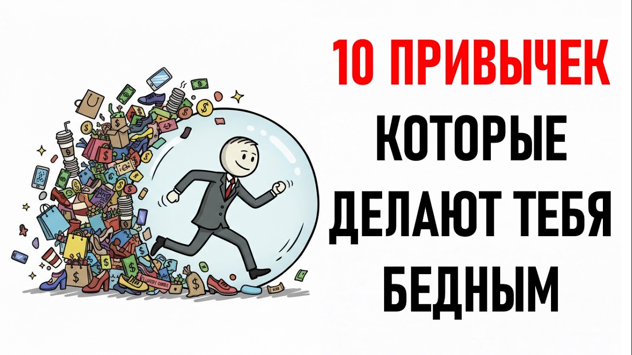 💰 10 Привычек, Которые Делают ТЕБЯ Бедным (ДАЖЕ ЕСЛИ ТЫ МНОГО РАБОТАЕШЬ) | Как Стать Богатым?