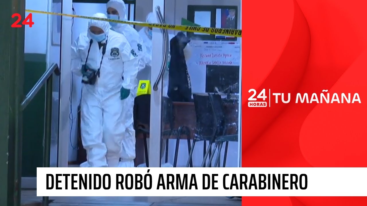 Detenido por VIF robó arma a carabinero y disparó dentro de comisaría en Cerrillos