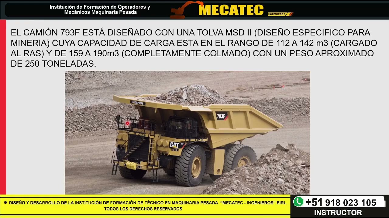 TREN DE FUERZA DE CAMIÓN MINERO
