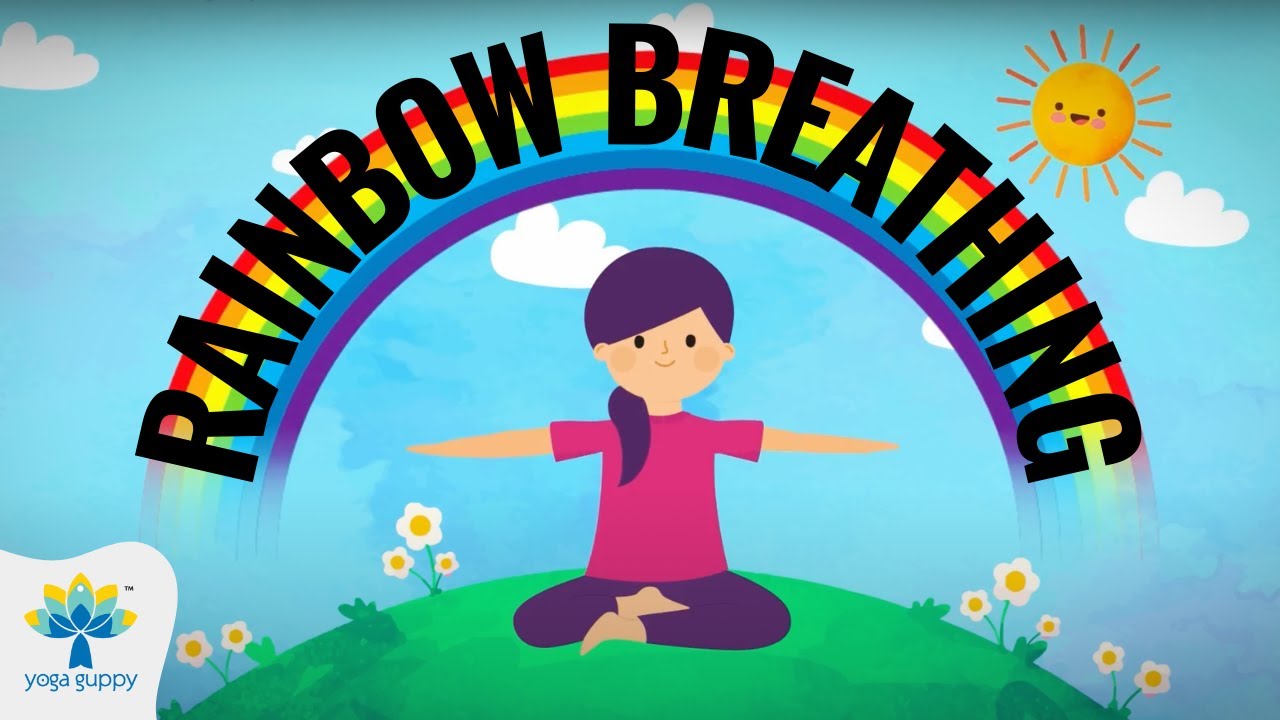 Rainbow Breathing Exercise | Yoga for Kids | Improve Focus | Yoga Guppy with Rashmi Ramesh