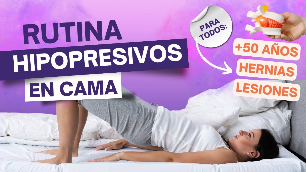 HIPOPRESIVOS EN CAMA | 15 MIN | Apto para personas con hernias, jubilados o lesionados