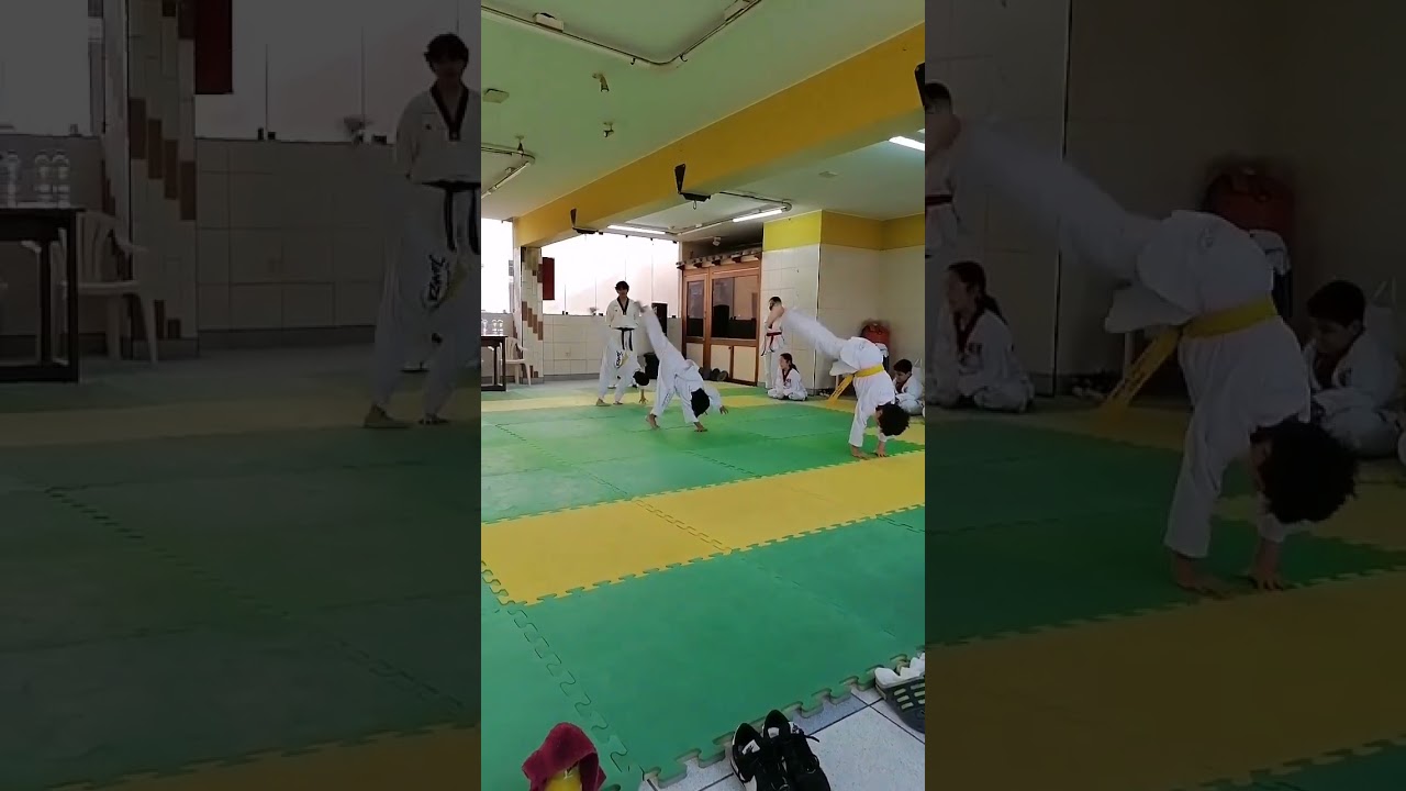 Cambio de cinturón Amarillo punta verde parte 4