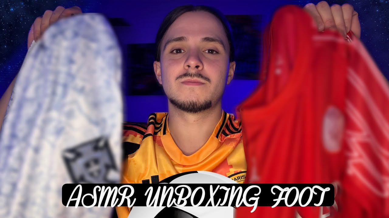 ASMR UNBOXING  Maillots de Foot 2025 | Sons Relaxants & Chuchotements 💤⚽️