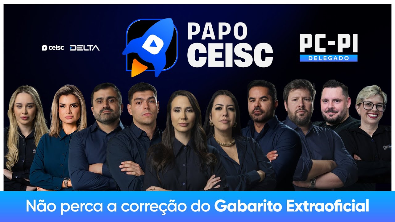 PC-PI DELEGADO DE POLÍCIA: Gabarito EXTRAOFICIAL| Correção da prova AO VIVO | Concursos Ceisc