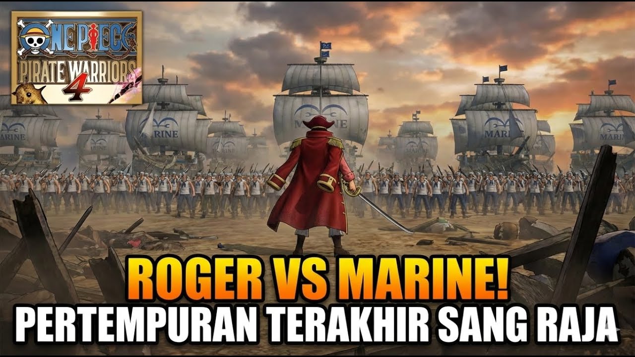 SOLO GRINDING GOLD D. ROGER?! Raja Bajak Laut TERLALU OP di One Piece Pirate Warriors 4