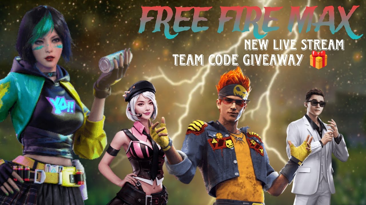 Free Fire Max || Team code giveaway 🎁  || for subscribers