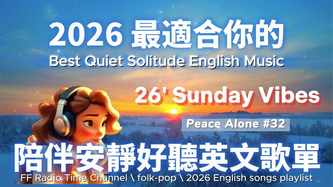 【🎶💖２０２６ 最適合你的放鬆安靜英文歌單☁️🌿🌈】🎧 無廣告安靜系列英文歌 | 讀書、放鬆、壓力釋放專屬的背景音樂🌿🎶 | folk-pop| #music #song #chill #sleep