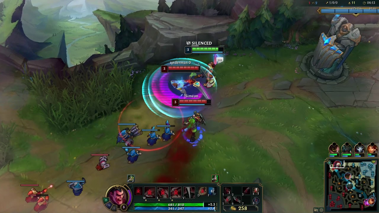 DARIUS 1vs2 GAREN SINGED S11 LOL OUTPLAYS