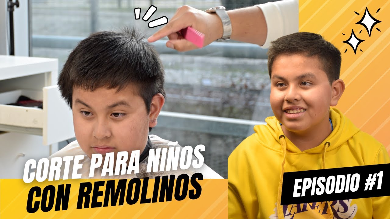 Cómo hacer corte NIÑO CON REMOLINOS con máquina 🌀 Cabello liso - EPISODIO 1