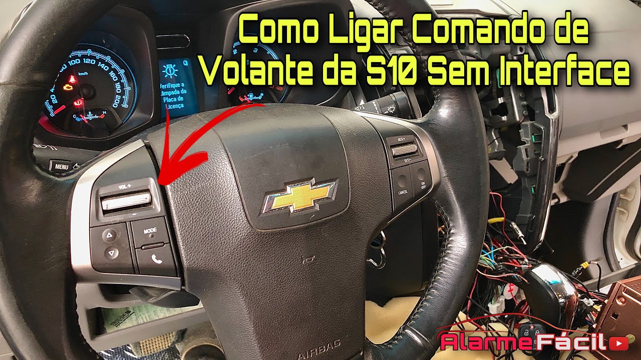 Como Ligar Comando de Volante na S10 Sem Interface 🧐🧐