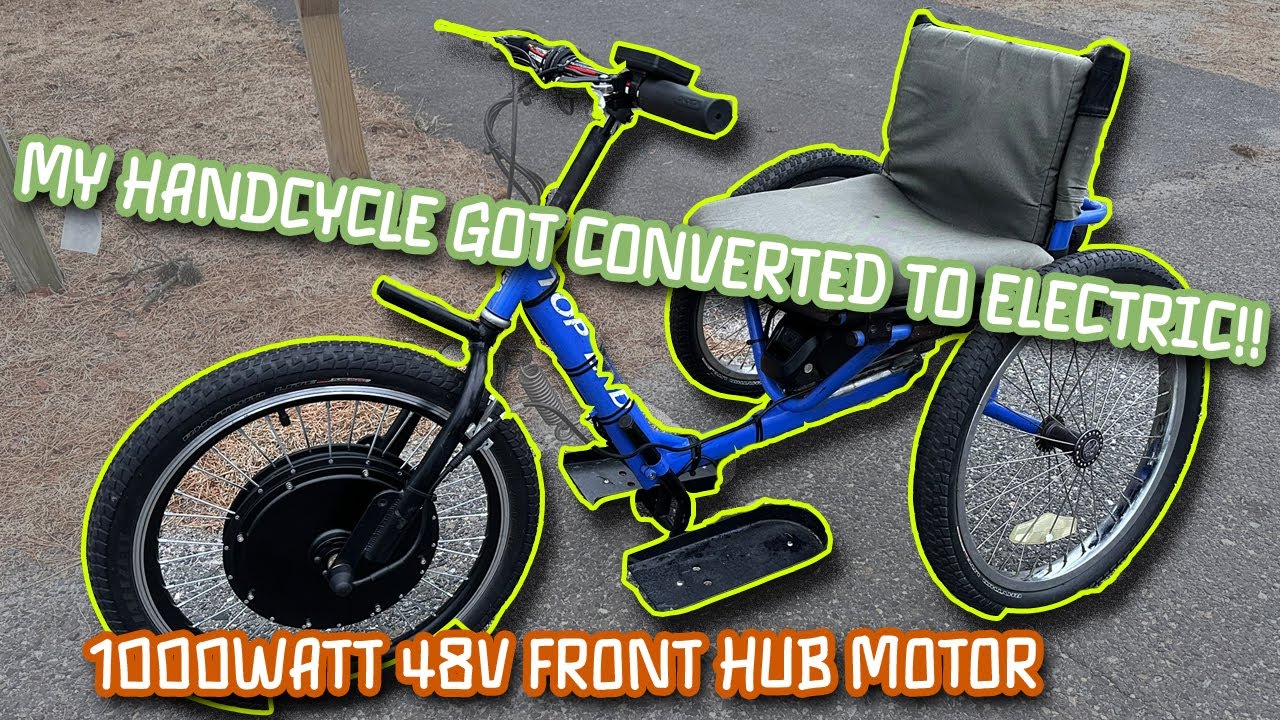 I Converted my handcycle bike to electric and it RIPS!! (It's so much fun!!)
