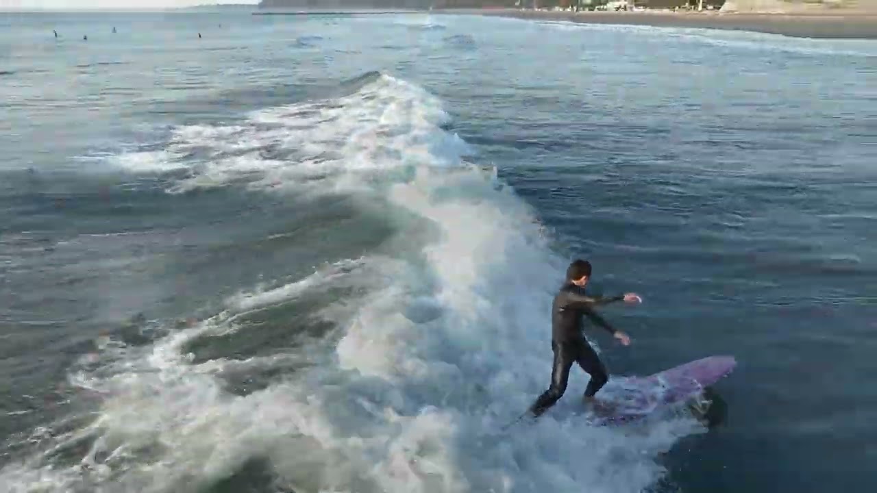 【本日のモデルさん】2026/3/1 静波新堤　（Shizunami Beach in Japan ／ view of Mt. Fuji／Surfing drone videos）