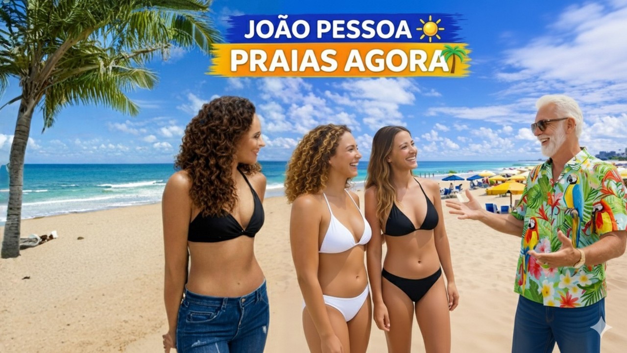 João Pessoa 🌴 Como Está o Movimento das Praias Agora? ☀️