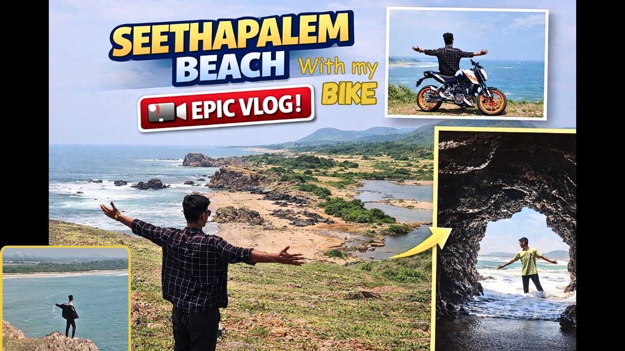 Bike to the Edge:Seethapalem beach  Mountain Top to Bottom Adventure.| Vizag Hidden Gem..