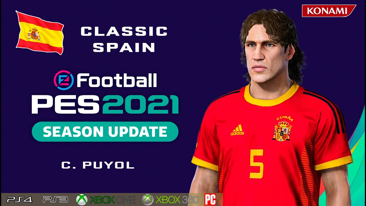 C. PUYOL face+stats (Classic Spain) How to create in PES 2021