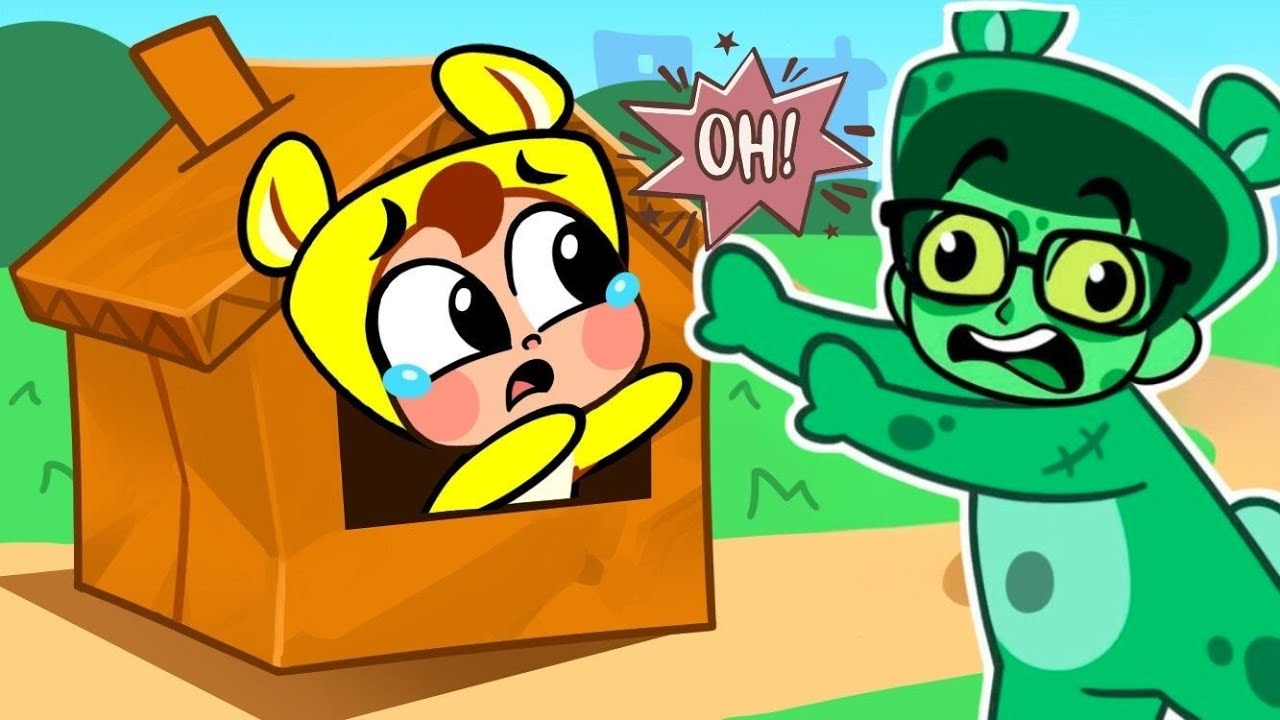 Cardboard & Zombie World 🌎🧟‍♂️ Fun Spooky Adventure | Cartoons & Nursery Rhymes