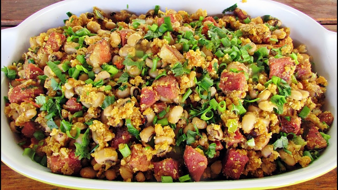 Farofa de feijão fradinho (aprenda a cozinhar o feijão fradinho sem desmanchar e nem ficar duro)