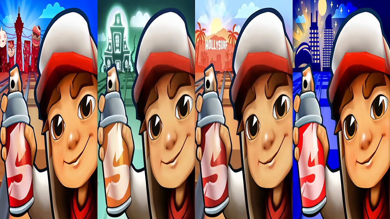 Subway Surfers : Osaka 2025 🆚 Haunted Hood 2024 🆚 Hollywood 2024 🆚 Chicago 2023 