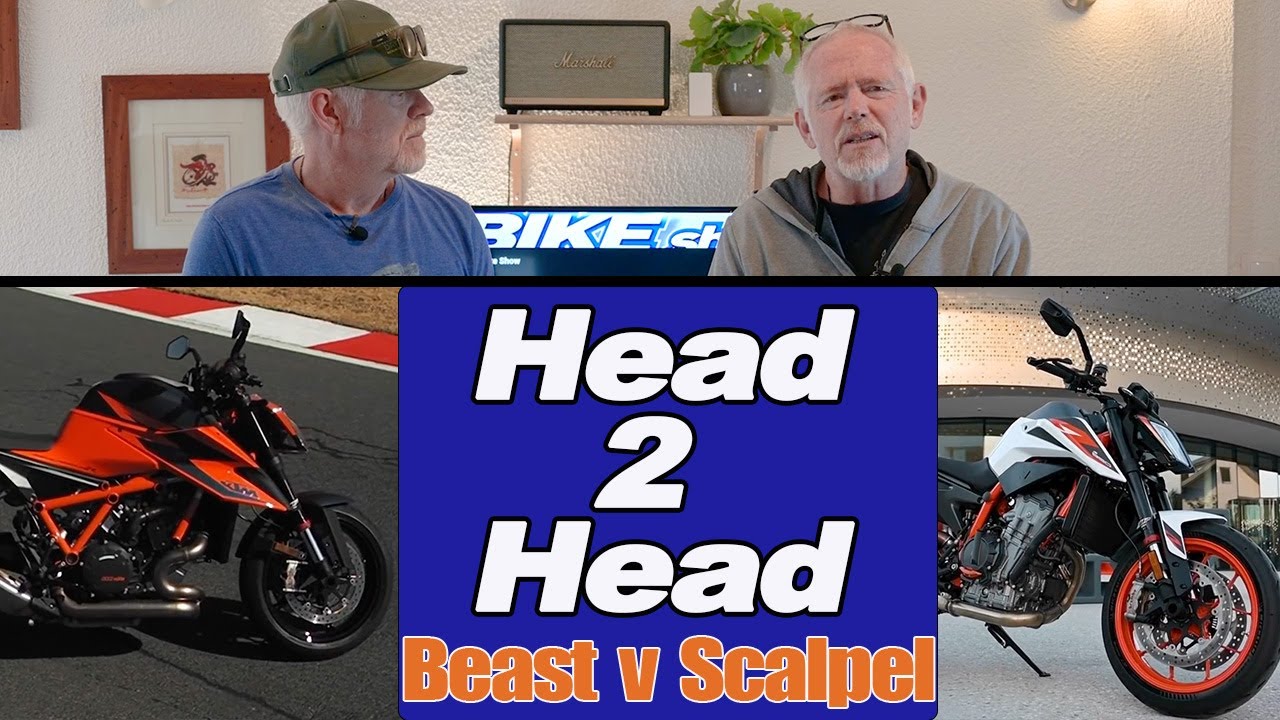 Our first Head to Head features KTM's 1290 Super Duke R and 890 Duke R, is biggest always best?