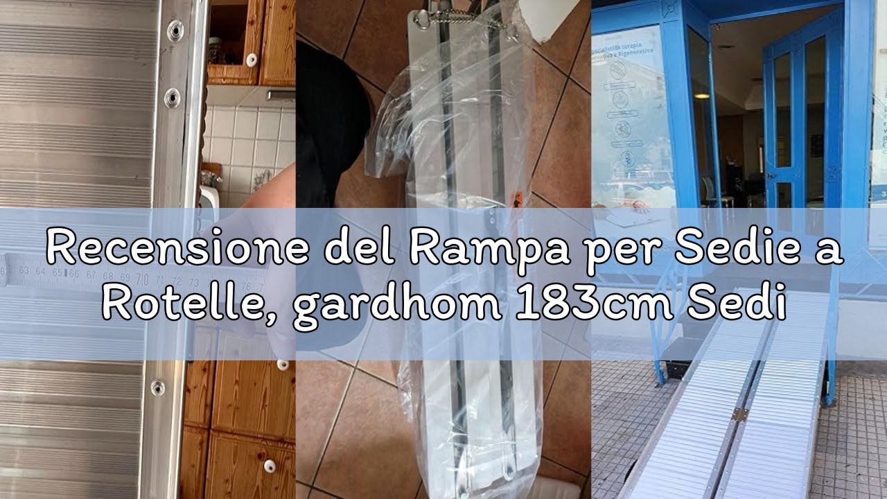 Recensione del Rampa per Sedie a Rotelle, gardhom 183cm Sedia a Rotelle Pieghevole Capacità di Caric