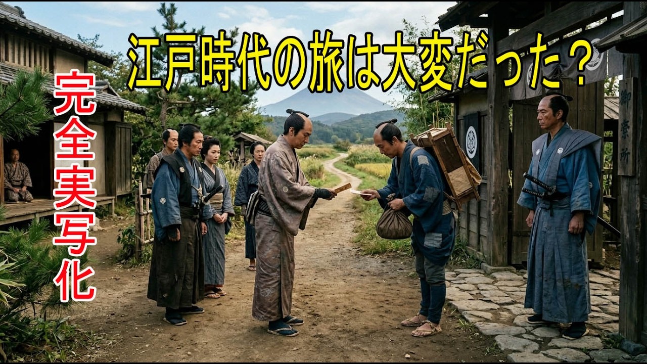 【AI完全再現】江戸の人々はどう旅した？関所・往来手形・宿の仕組みまで解説！