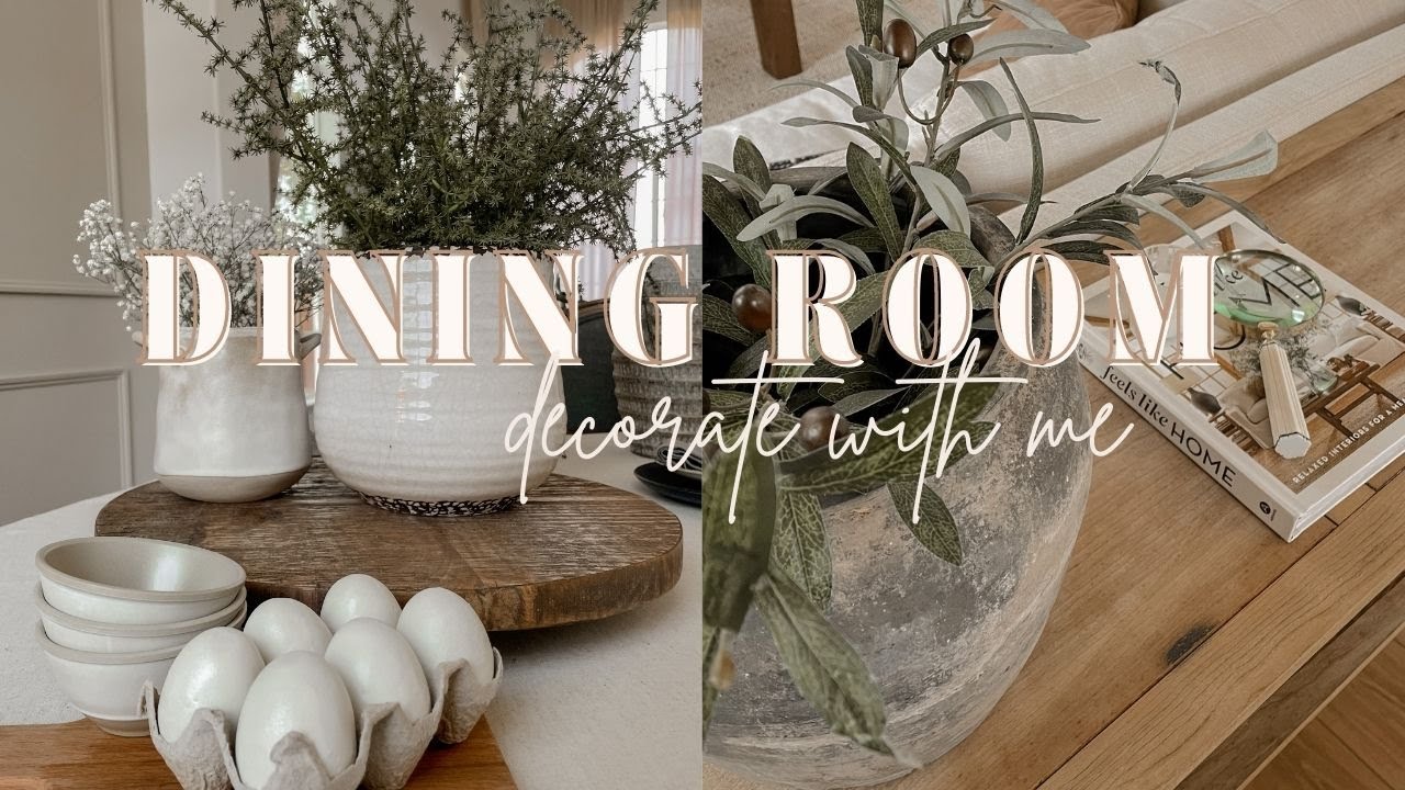 DINING ROOM DECORATE WITH ME | Spring to Summer Transition + Mother's Day Gift Idea With Lylux