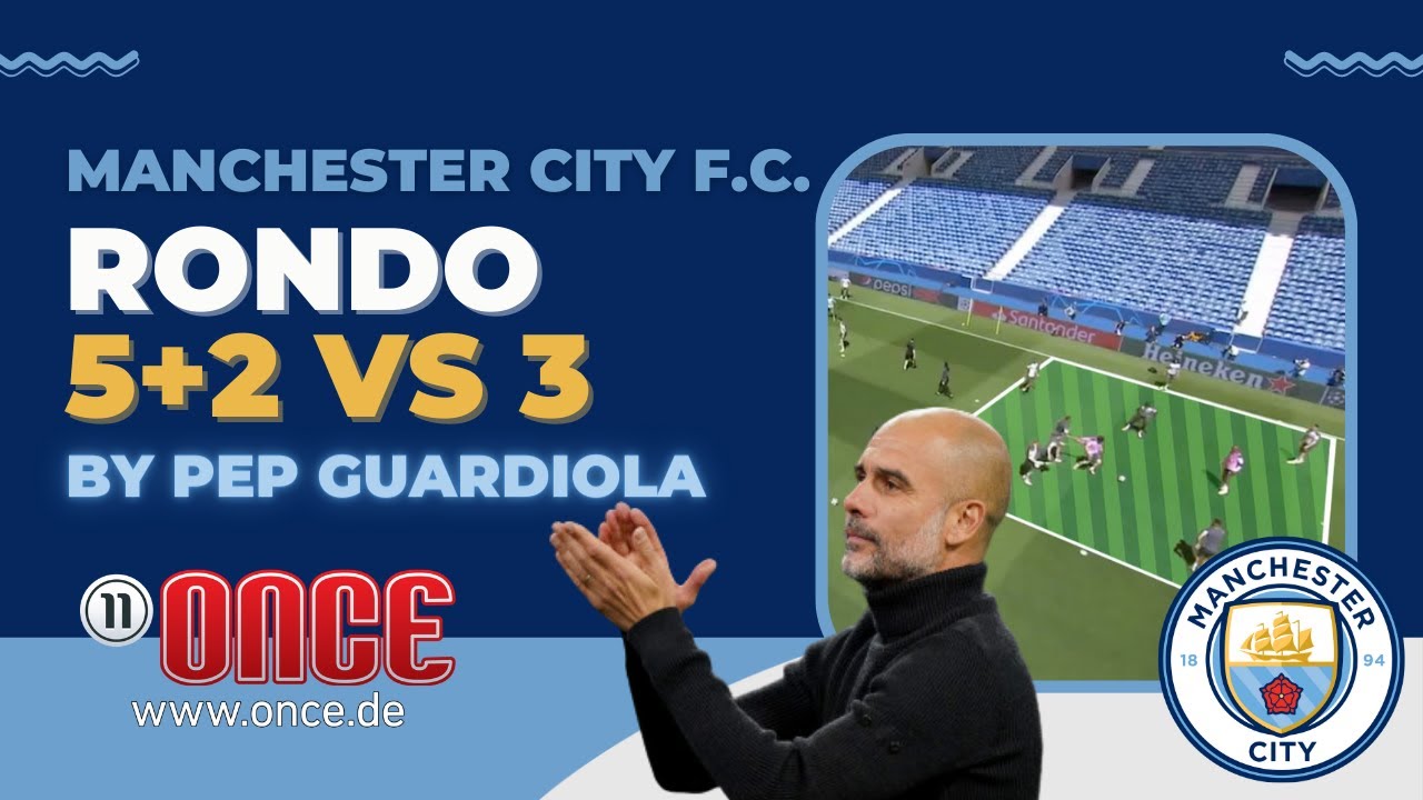 Manchester City F.C. - rondo 5+2 vs 3 by Pep Guardiola