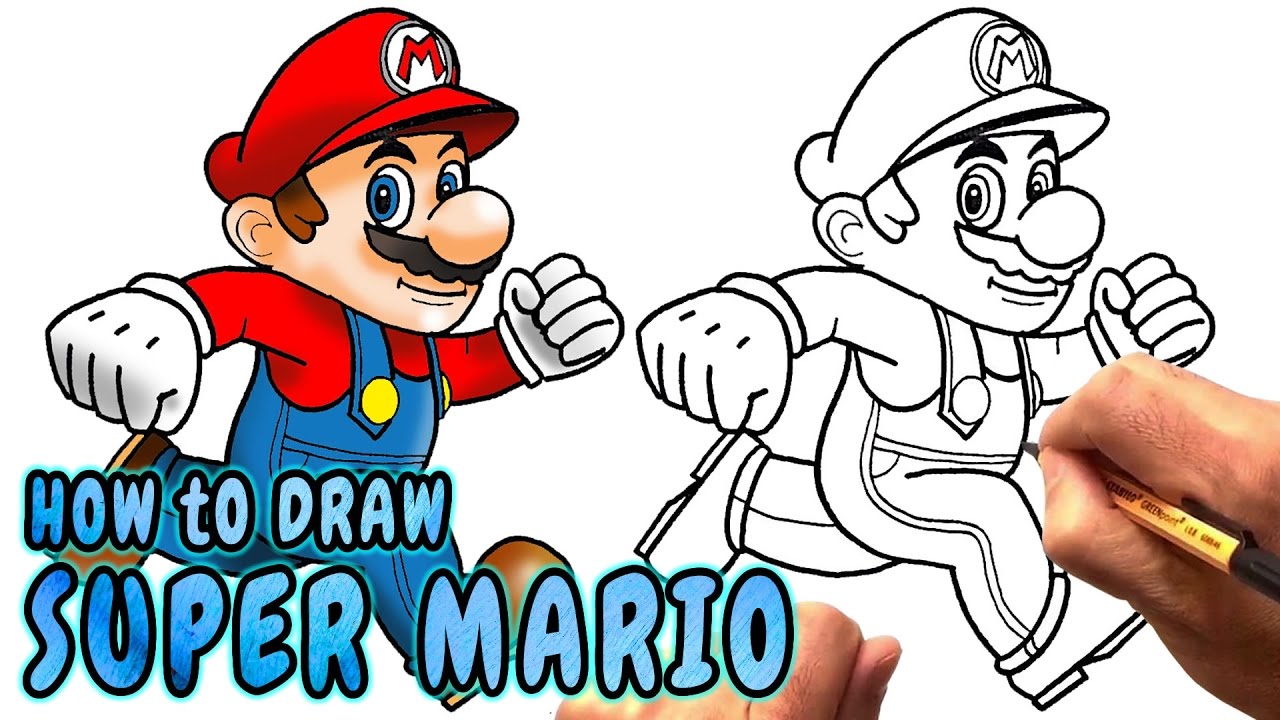 How to Draw Super Mario (NARRATED)