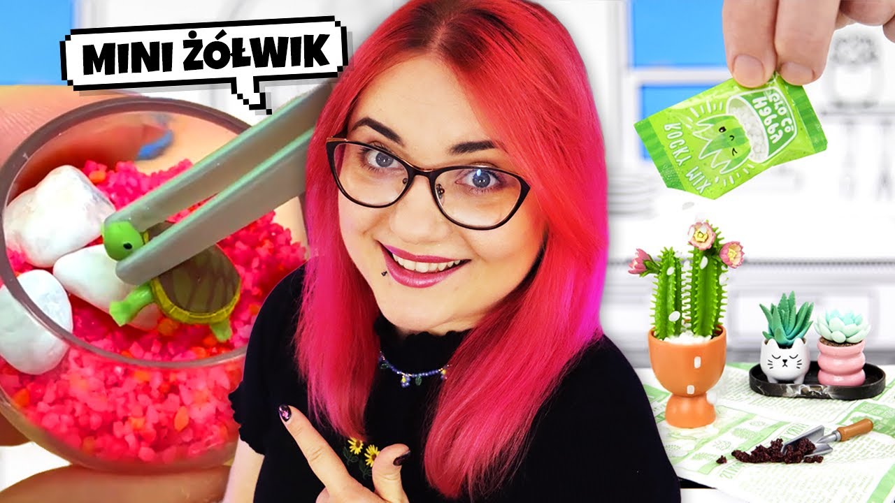 Zrobiłam MINI AKWARIUM z Ż&Oacute;ŁWIEM i ŚWIECZKI 🐢 DIY NIESPODZIANKI Miniverse Lifestyle