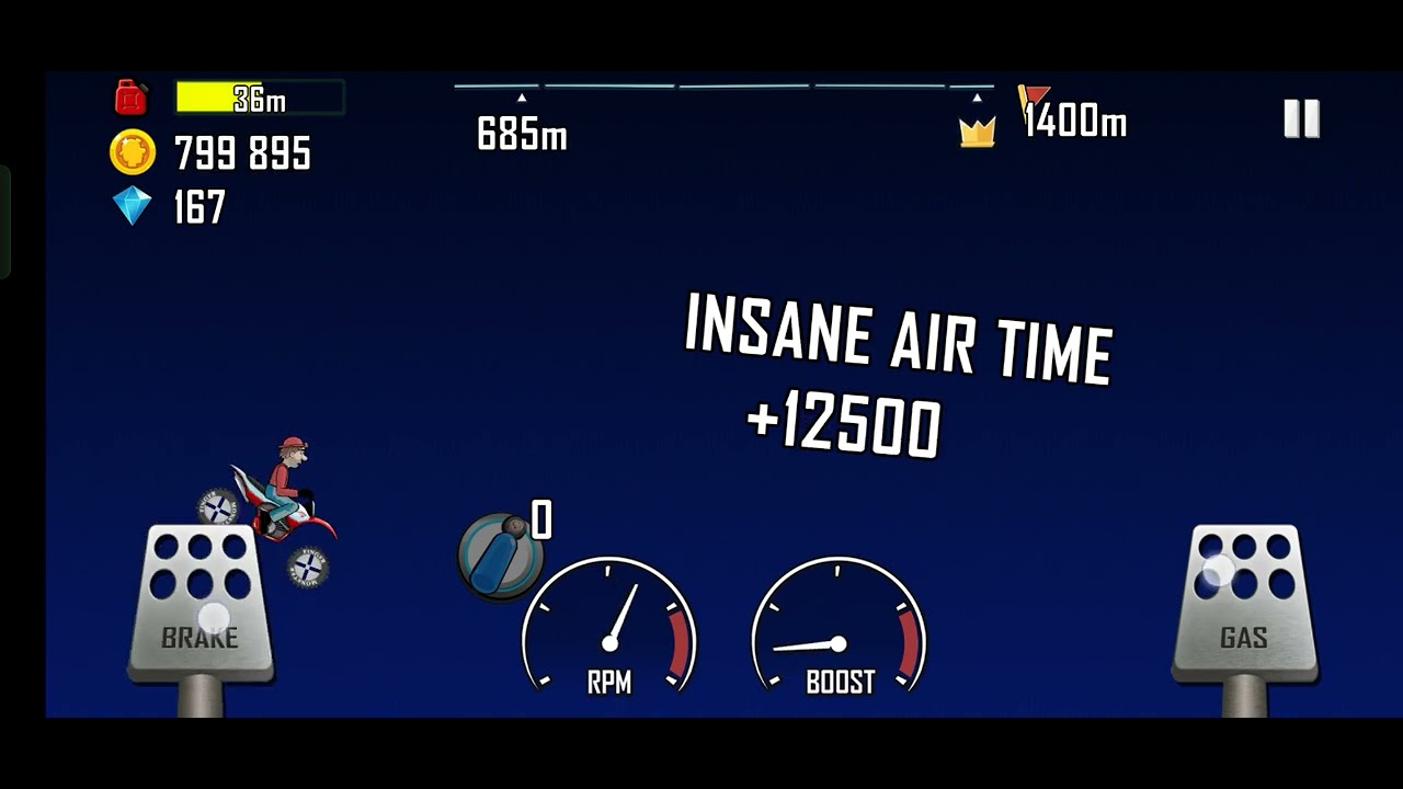 1091m on moon with motocross bike🤑🤑🤑🤑