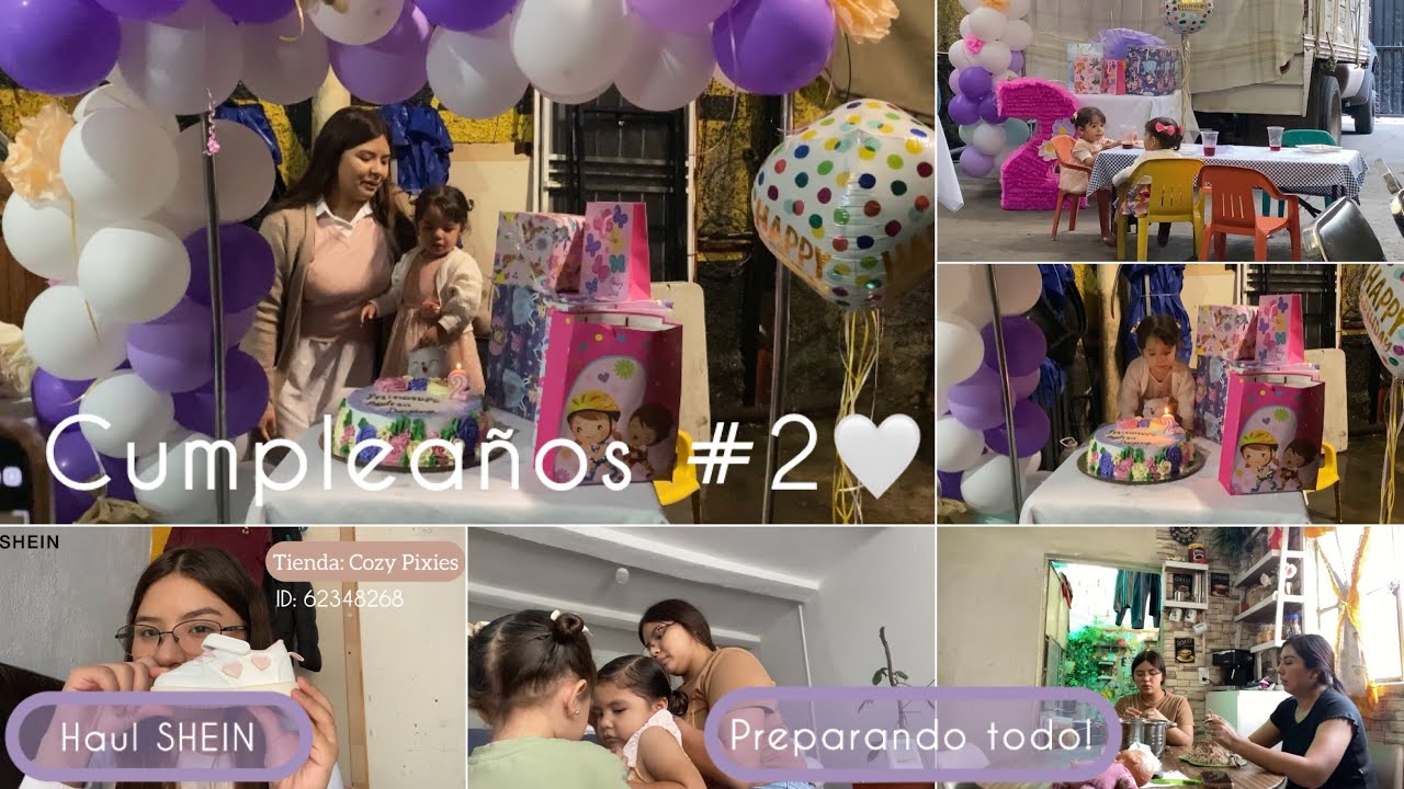 CUMPLEA&Ntilde;OS #2 🤍 Todo iba bien y sali&oacute; mal 😭 | Preparando todo! SHEIN Kids 👧🏻
