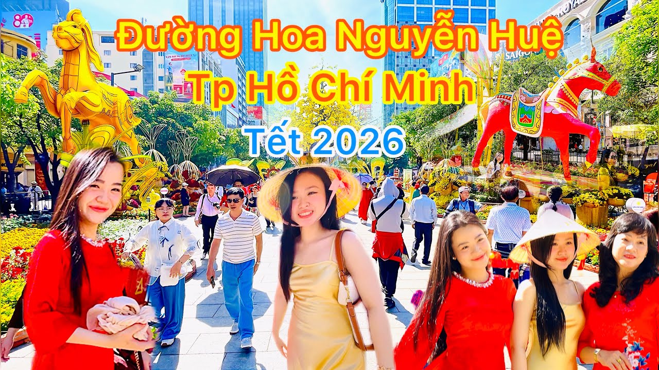 Đường Hoa Nguyễn Huệ Tp Hồ Chí Minh Tết 2026 || TDLVL