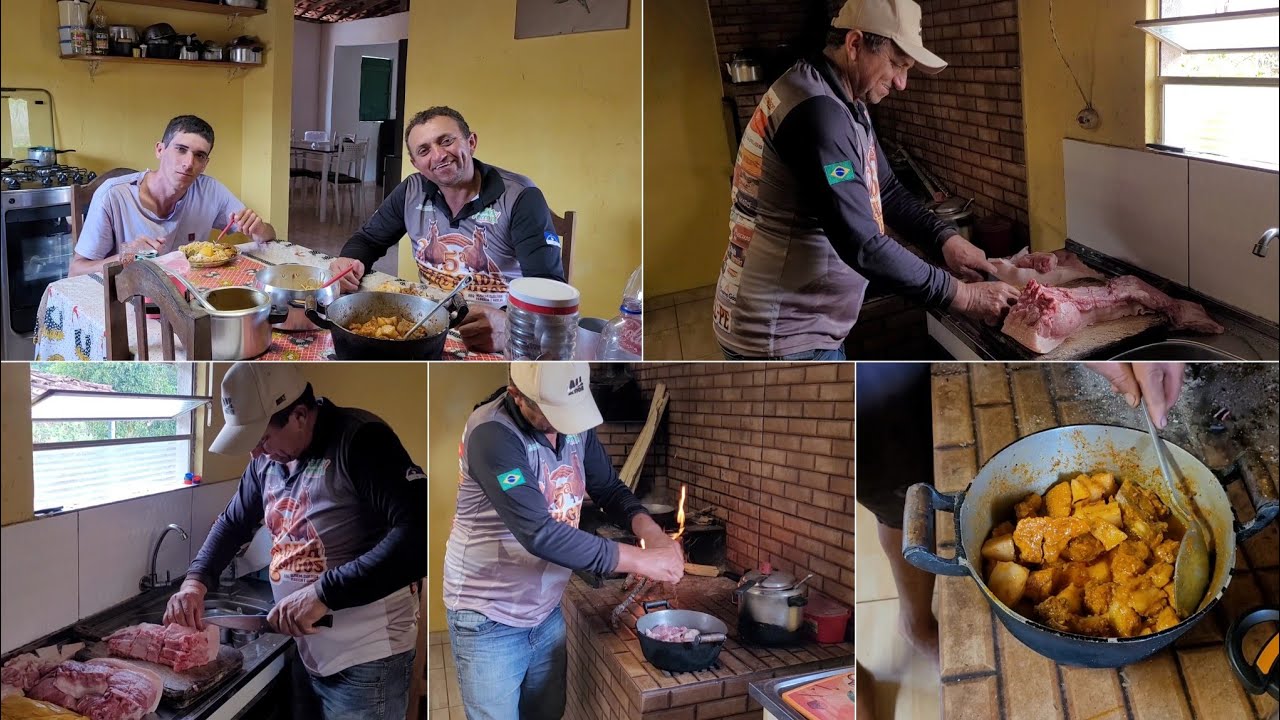 COMPREI 5 QUILOS DE CARNE DE PORCO A JADIEL E PREPAREI NO CAPRICHO PARA O ALMOÇO 