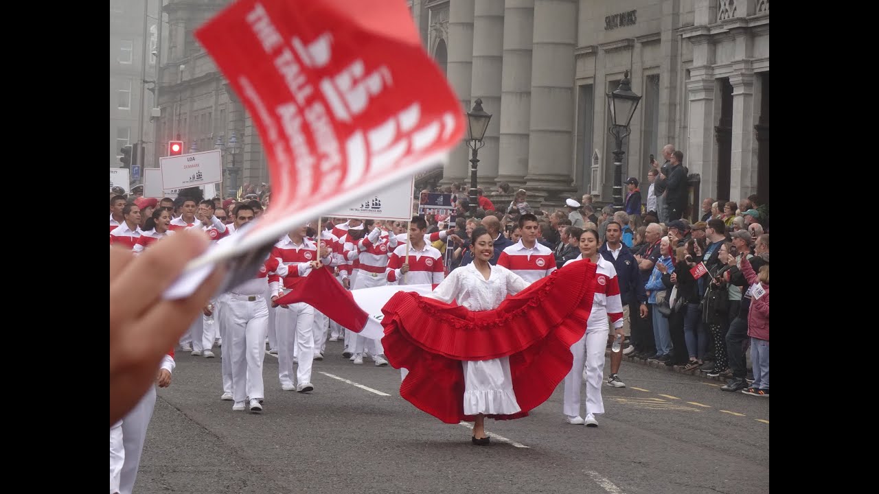 Crew Parade through Aberdeen, Tall Ships Race 20th July 2025