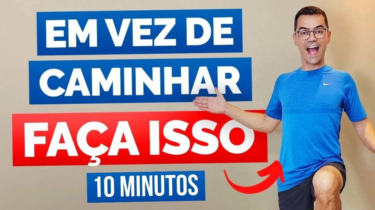 🚶&zwj;♂️CAMINHADA EM CASA PARA EMAGRECER | Aula de Gin&aacute;stica F&Aacute;CIL para Iniciantes | Aur&eacute;lio Alfieri