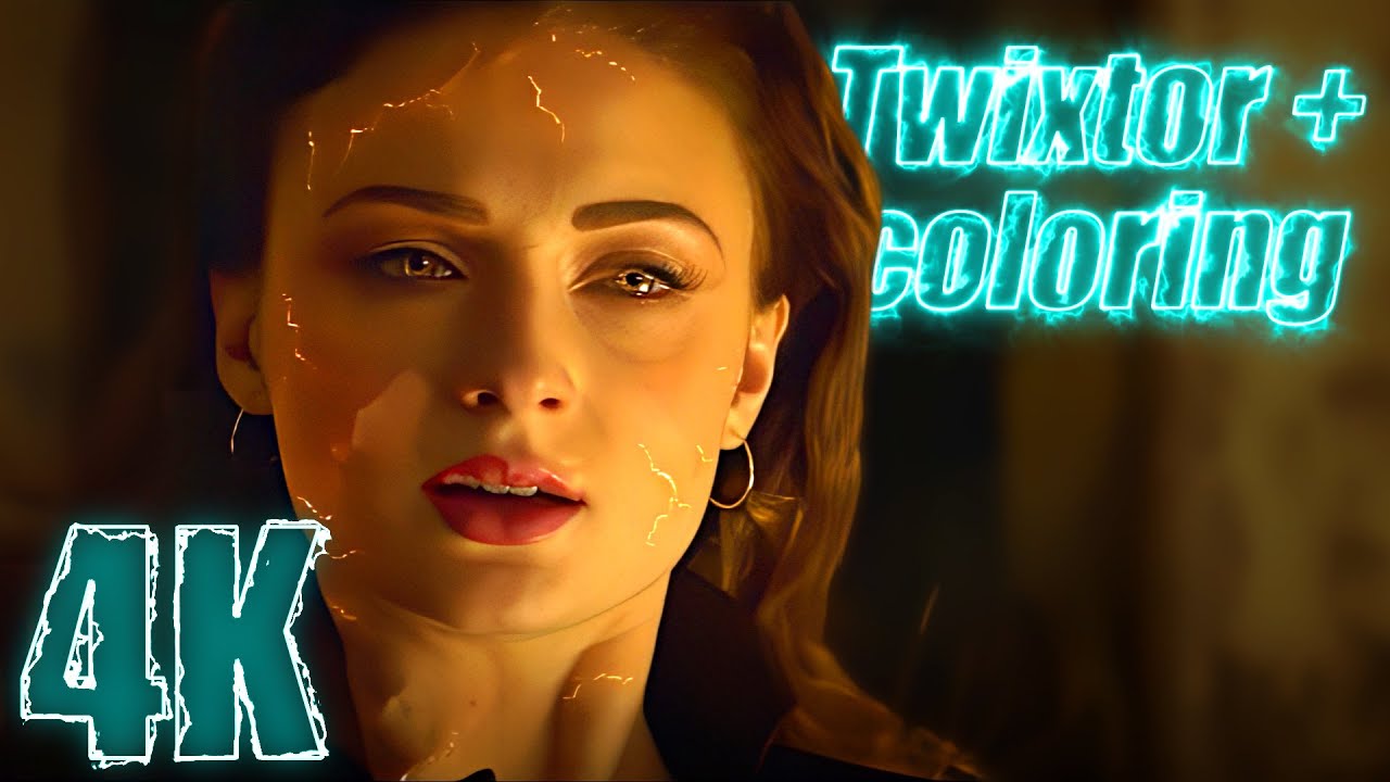 Jean Grey in X-Men: Dark Phoenix 4K Twixtor Scenepack with Coloring for edits MEGA