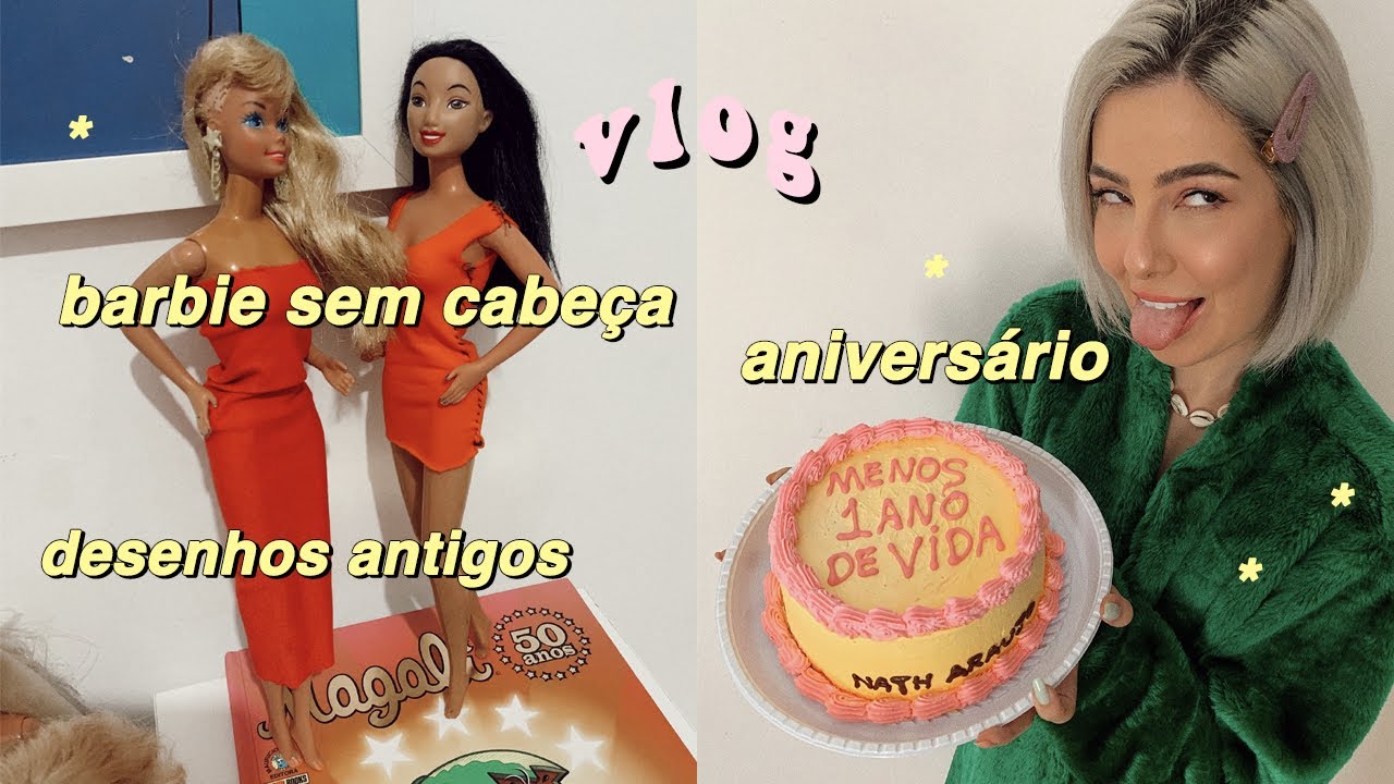 ♡ anivers&aacute;rio, desenhos antigos e barbies! ♡