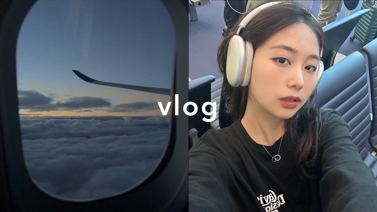 eng | 알래스카 비행기에서 승무원 오빠한테 간식 받은 썰 : 교환학생 브이로그, 20시간 비행, 델타항공 기내식 왜캐 맛있어, 시애틀 공항
