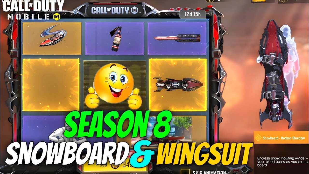 Season 8 New Lucky Draw! New Legendary SnowBoard & New Legendary Wingsuit | CODM S8 Leaks 2026